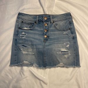 American eagle jean skirt